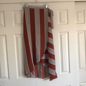 ANTHROPOLOGY Lavendar Field Wrap Skirt